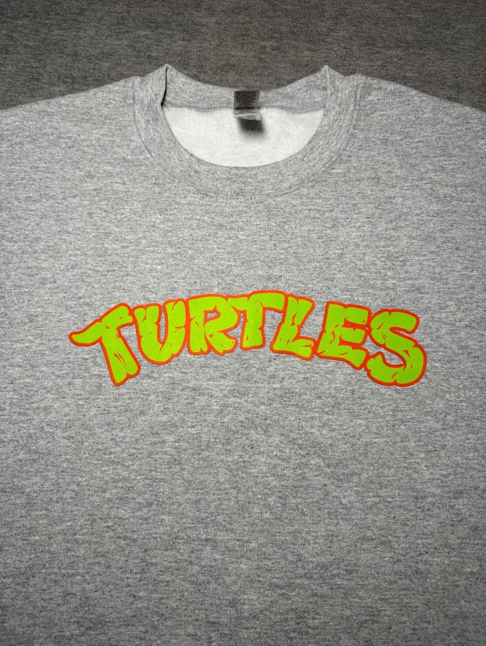 Teenage Mutant Ninja Turtles Crewneck Sweatshirt Gray Small Halloween Graphic - Picture 6 of 10